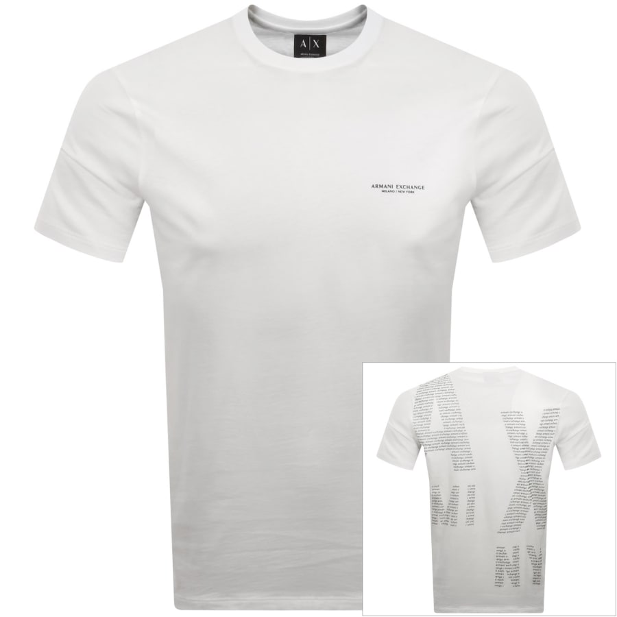 Armani Exchange T Shirt Off White | Mainline Menswear us
